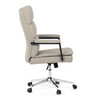 Kancelářské křeslo, houpací mechanismus, béžová ekokůže, KA-D8104 SIL