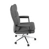 Kancelářské křeslo, houpací mechanismus, šedá ekokůže, KA-D8104 GREY