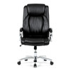 Kancelářské křeslo, houpací mechanismus, černá ekokůže, KA-F1385 BK