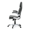 Kancelářské křeslo, houpací mechanismus, šedá ekokůže, KA-F1218 GREY