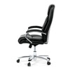 Kancelářské křeslo, houpací mechanismus, černá ekokůže, KA-F1385 BK