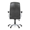 Kancelářské křeslo, houpací mechanismus, šedá ekokůže, KA-F1218 GREY