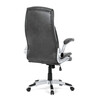 Kancelářské křeslo, houpací mechanismus, šedá ekokůže, KA-F1218 GREY
