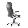 Kancelářské křeslo, houpací mechanismus, šedá ekokůže, KA-F1218 GREY