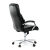Kancelářské křeslo, houpací mechanismus, černá ekokůže, KA-F1385 BK