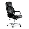 Kancelářské křeslo, houpací mechanismus, černá ekokůže, KA-F1385 BK
