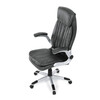 Kancelářské křeslo, houpací mechanismus, šedá ekokůže, KA-F1218 GREY