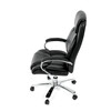 Kancelářské křeslo, houpací mechanismus, černá ekokůže, KA-F1385 BK
