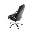 Kancelářské křeslo, houpací mechanismus, černá ekokůže, KA-F1385 BK