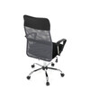 Kancelářská židle, houpací mechanismus, šedá síťovina, KA-E305 GREY
