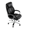 Kancelářské křeslo, houpací mechanismus, černá ekokůže, KA-F1385 BK