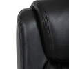 Kancelářské křeslo, houpací mechanismus, černá ekokůže, KA-F1385 BK