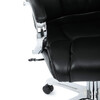 Kancelářské křeslo, houpací mechanismus, černá ekokůže, KA-F1385 BK