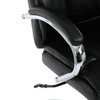 Kancelářské křeslo, houpací mechanismus, černá ekokůže, KA-F1385 BK