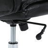 Kancelářské křeslo, houpací mechanismus, černá ekokůže, KA-F1385 BK
