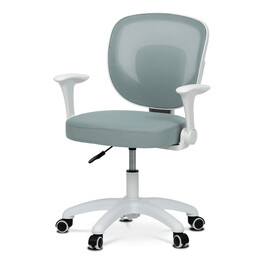 Dětská židle, výškově nastavitelná, zelená síťovina, KA-K1062 GRN