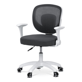 Dětská židle, výškově nastavitelná, šedá síťovina, KA-K1062 GREY