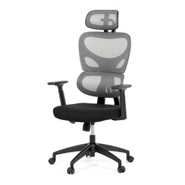 Kancelářská židle, houpací mechanismus, šedá, KA-K2080 GREY