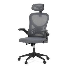 Kancelářská židle, houpací mechanismus, šedá, KA-K2021 GREY