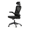 Kancelářská židle, houpací mechanismus, černá, KA-K2021 BK