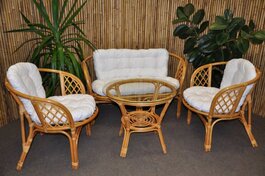 Polstry na soupravu Bahama velká komplet bílé