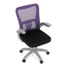 Dětská židle, výškově nastavitelná, fialová síťovina, KA-K2008 PUR