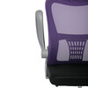 Dětská židle, výškově nastavitelná, fialová síťovina, KA-K2008 PUR