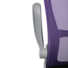 Dětská židle, výškově nastavitelná, fialová síťovina, KA-K2008 PUR