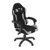 Herní křeslo, synchronní mechanismus, černá látka, KA-R209 GREY