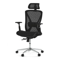 Kancelářská židle, synchronní mechanismus, černá síťovina, KA-S258 BK