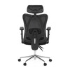 Kancelářská židle, výškově nastavitelná, černá síťovina, KA-R216 BK