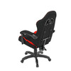 Herní křeslo, synchronní mechanismus, černá látka, KA-R209 RED