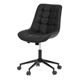 Pracovní židle, výškově nastavitelná, černá látka, KA-V3120 BK3