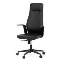 Kancelářské křeslo, synchronní mechanismus, černá ekokůže, KA-T8325 BK