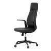 Kancelářské křeslo, synchronní mechanismus, černá ekokůže, KA-T8325 BK