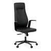 Kancelářské křeslo, synchronní mechanismus, černá ekokůže, KA-T8325 BK