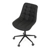 Pracovní židle, výškově nastavitelná, černá látka, KA-V3120 BK3