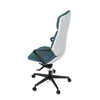Kancelářské křeslo, houpací mechanismus, modrá ekokůže, KA-T8426 GRN