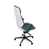 Kancelářské křeslo, houpací mechanismus, modrá ekokůže, KA-T8426 GRN