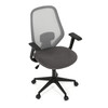 Kancelářská židle, houpací mechanismus, šedá síťovina, KA-V3149 GREY