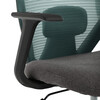 Kancelářská židle, houpací mechanismus, zelená síťovina, KA-V3149 GRN