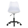 Pracovní židle, výškově nastavitelná, bílá plast, KA-X7055 WT