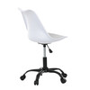 Pracovní židle, výškově nastavitelná, bílá plast, KA-X7055 WT