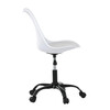 Pracovní židle, výškově nastavitelná, bílá plast, KA-X7055 WT