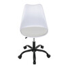 Pracovní židle, výškově nastavitelná, bílá plast, KA-X7055 WT