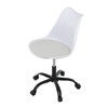 Pracovní židle, výškově nastavitelná, bílá plast, KA-X7055 WT