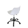Pracovní židle, výškově nastavitelná, bílá plast, KA-X7055 WT