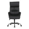 Kancelářské křeslo, houpací mechanismus, černá ekokůže, KA-Y346 BK
