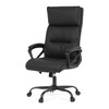 Kancelářské křeslo, houpací mechanismus, černá ekokůže, KA-Y346 BK