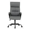 Kancelářské křeslo, houpací mechanismus, šedá ekokůže, KA-Y346 GREY